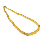 Golden Topaz Oval Beads Necklace (8mm)