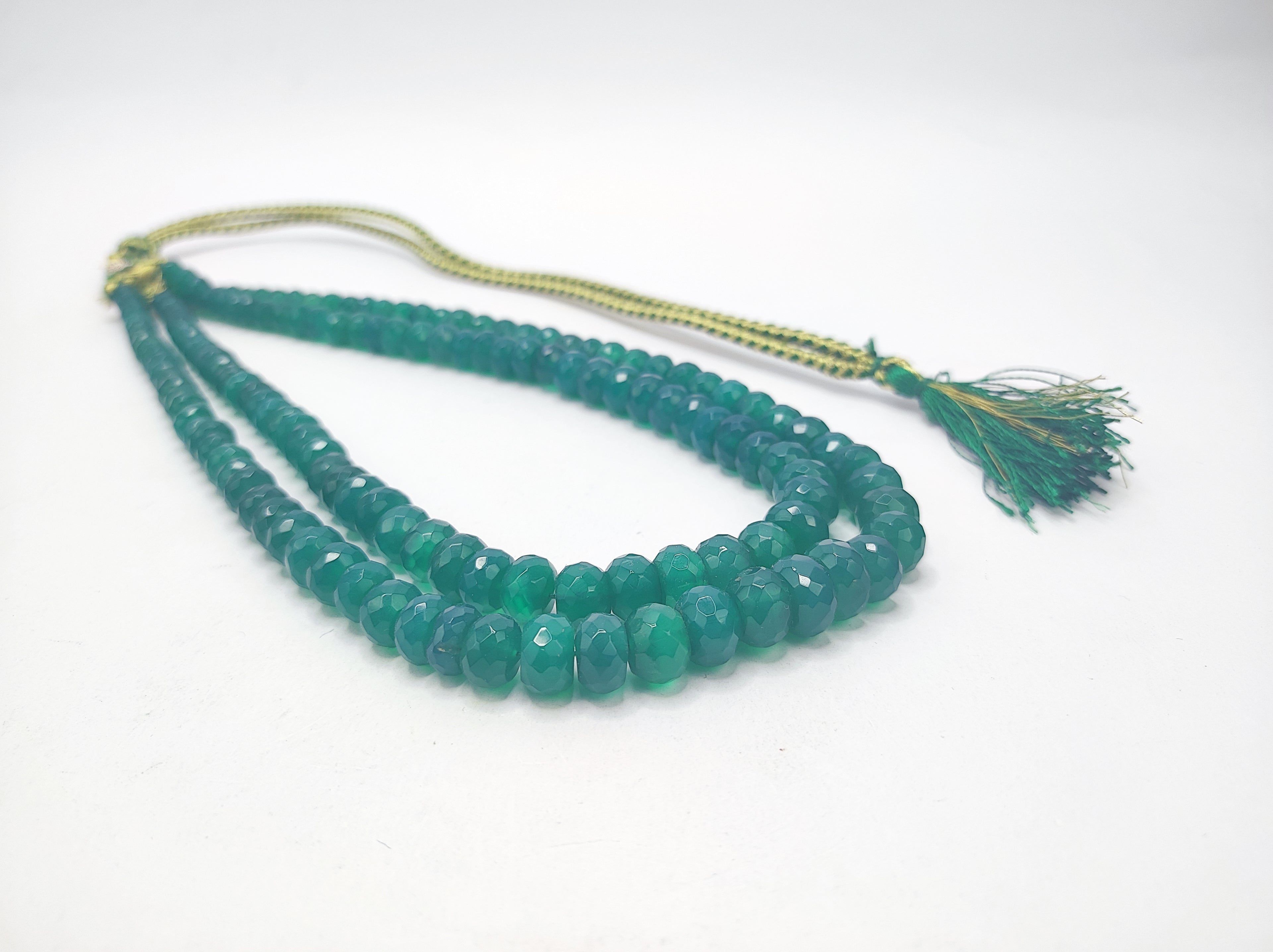 Onyx Green 2 Layered Necklace
