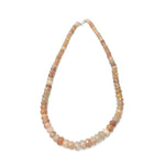 Rutilated Quartz Oval Beads Necklace 8mm