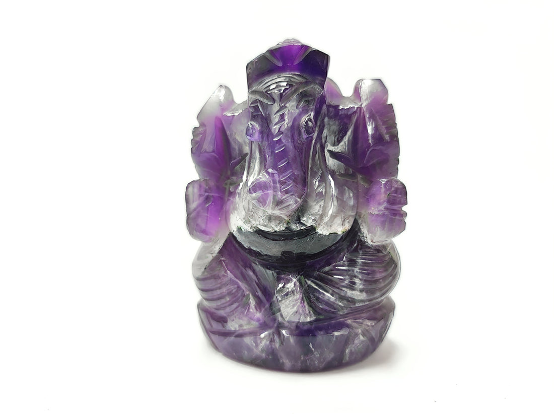 Amethyst Ganesha Idol