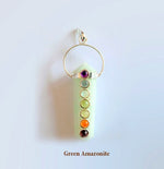 Load image into Gallery viewer, Double Pointed with Chakra Stones Pendant
