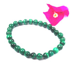 Malachite Round Beads Bracelet