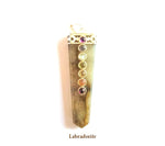 Load image into Gallery viewer, Flat Pencil with Chakra Stones Pendants
