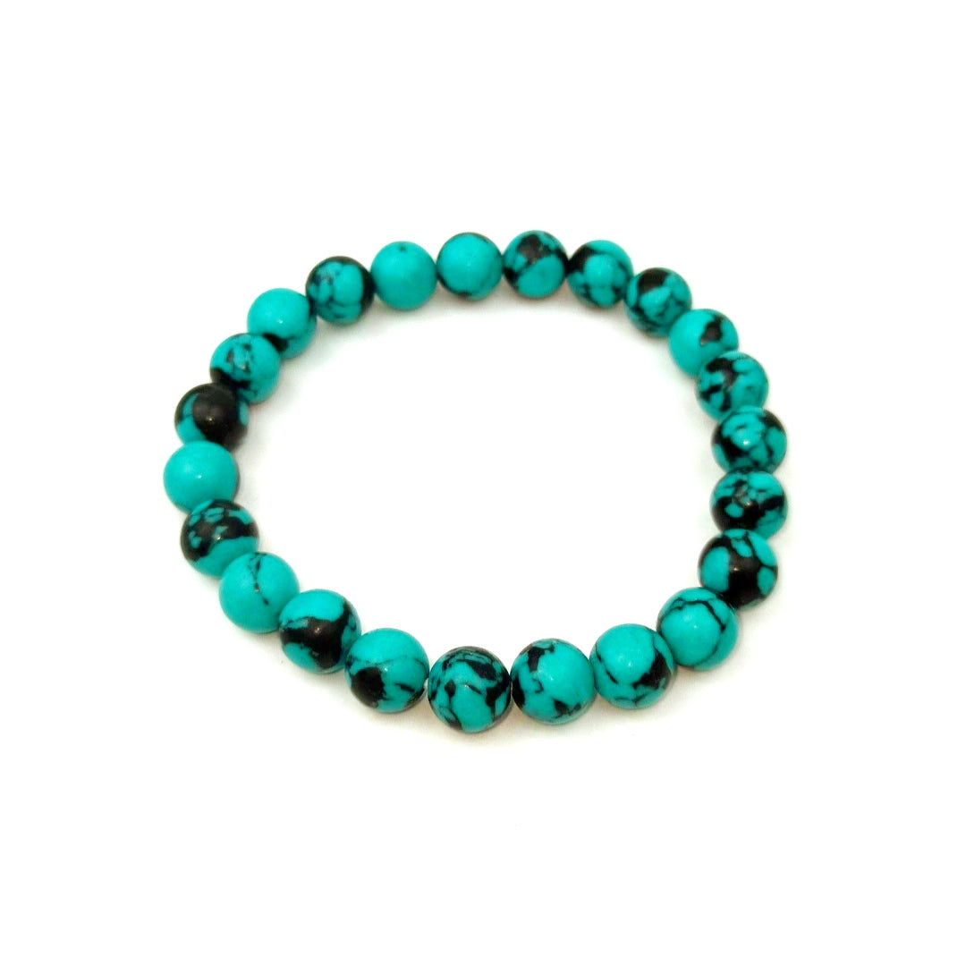 Turquoise Round Beads Bracelet