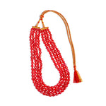 Load image into Gallery viewer, Pink Quartz Necklace - 4 Layer
