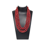 Load image into Gallery viewer, Pink Quartz Necklace - 4 Layer

