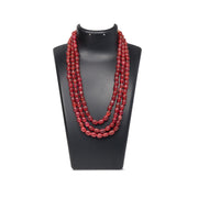 Pink Quartz Necklace - 3 Layer