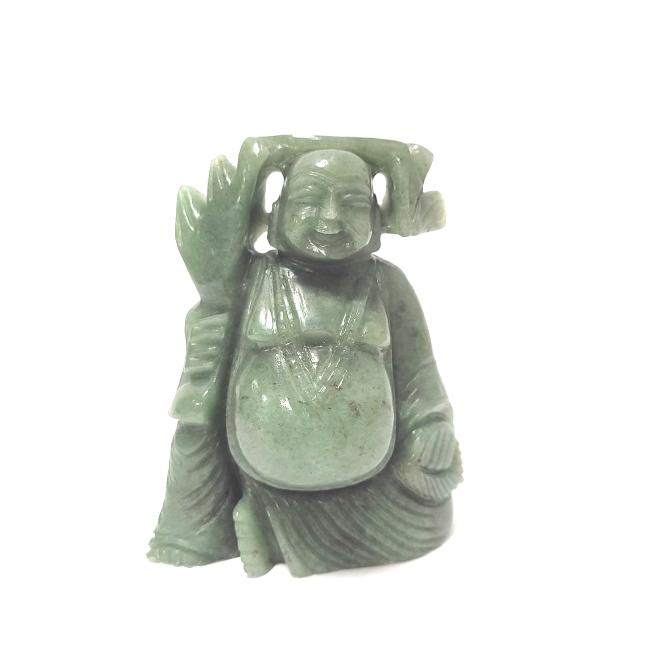 Jade Laughing Buddha Idol