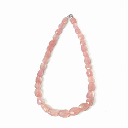 Rose Quartz Multishaped Single Layer Necklace