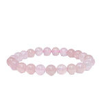 Rose Quartz Bracelet: Self Love - Round Beads 8mm